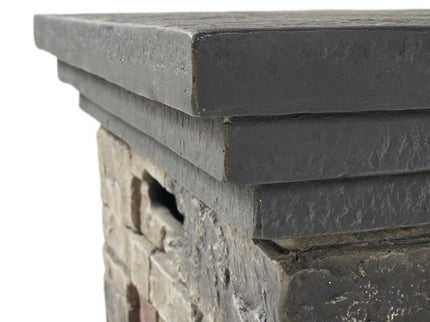 Fire Pit With Lightweight Concrete And Steel Frame