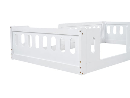 Platform Bed With Guardrail