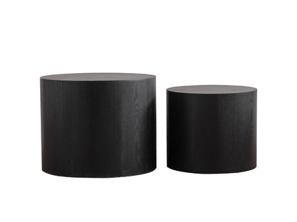 Round Nesting Coffee Table For Small Space (Set of 2)