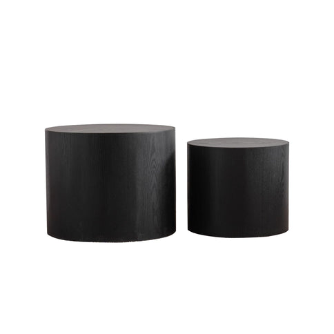 Round Nesting Coffee Table For Small Space (Set of 2)