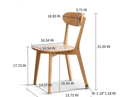 Simple Dining Chair, Solid Chair Table For Living Room Chair