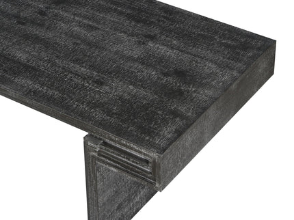 American Vintage Industrial Coffee Table, Double Tier Design
