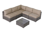 Dark Gray / 2 Pc. Sectional, Table