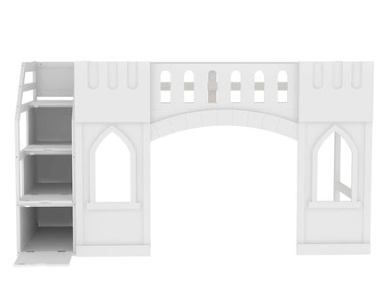 Loft Bed With Storage Staircase And Windows