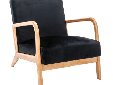 Classic Mid-Century Modern Accent Chairs, Open Framed Armchair With Cushioning