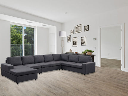 Hayden - 7 Seat Reversible Modular Sectional Sofa Chaise