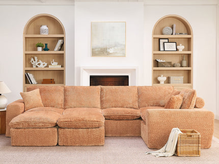 Sectional Sofa With Moveable Ottoman