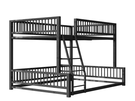 Bunk Bed With Ladder And Safety Guardrails
