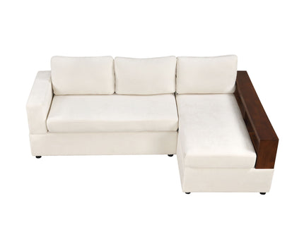 Sectional Sofa Upholstered Sofa Couch With Reversible Armrests For Living Room