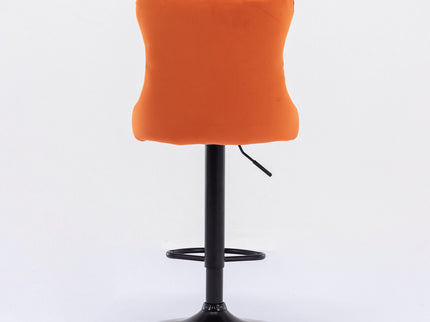 Swivel Barstools Adjusatble Seat Height, Modern Upholstered Bar Stools With Backs Comfortable Tufted For Home Pub And Kitchen Island (Set of 2)