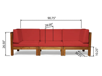 Oana - 3 Piece Sofa Set With Water Resistant Cushions
