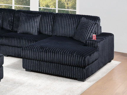 Contemporary Style Modular Sectional Sofa Set With USB, Cup Holder