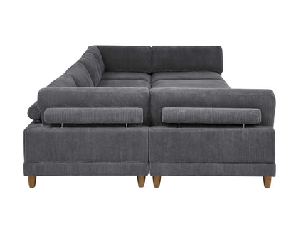 Modern Modular Sectional With Adjustable Back Support
