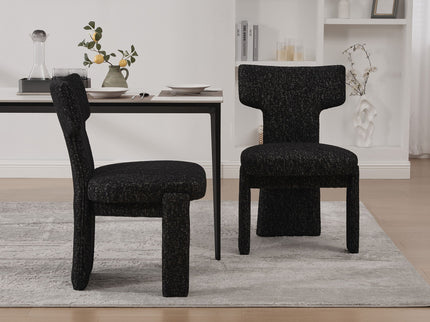 Armless Curved Back Accent Chairs