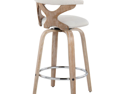 Gardenia - Mid Century Modern Fixed Height Counter Stool With Swivel (Set of 2)