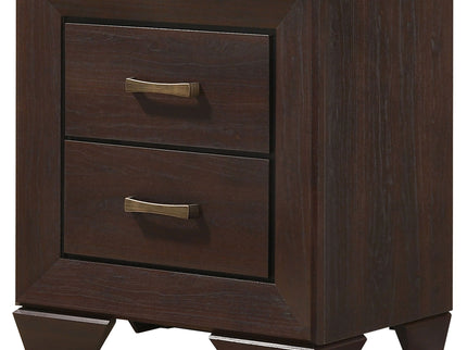 Copper - 2 Drawer Rectangular Nightstand