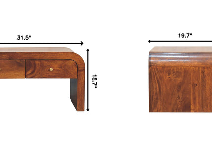 Darcy - Coffee Table, 2 Drawer - Chestnut