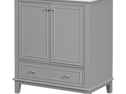 Modern Bathroom Vanity With Sink Combo, Multi Functional Cabinet With Doors And Drawer