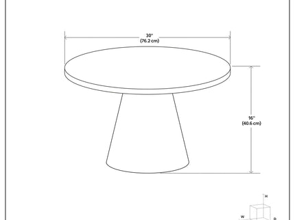 Winnie - Round Coffee Table - Walnut