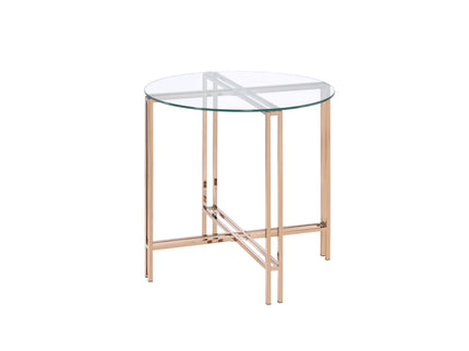 Veises - End Table - Champagne