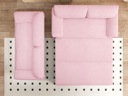 Pull Out 3 In 1 Convertible Sleeper Sofa With Side Storage, Multi Functional