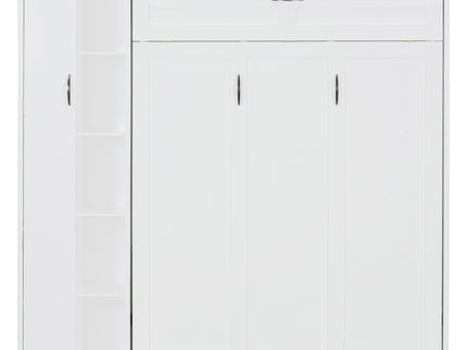 Murphy Wall Bed With Shelves, Wardrobe And LED Lights