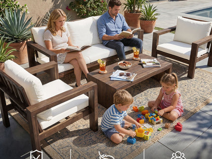4 Piece Patio Sofa Set