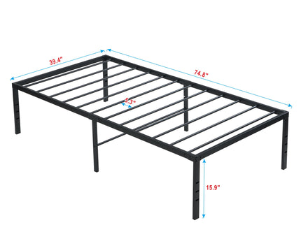 Heavy Duty Metal Bed Frame With Quiet Support