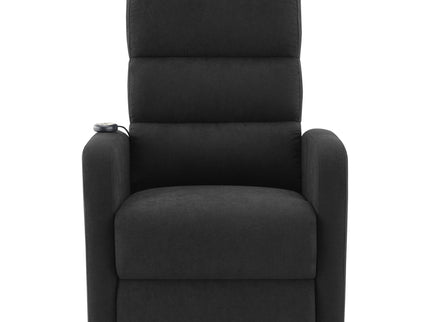 Royston - Upholstered Power Lift Recliner With Remote Comfort - Black