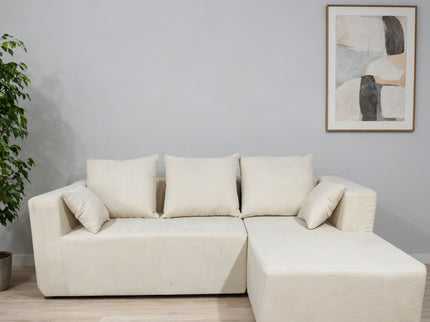 Modular Corner Sofa With Soft Fabric