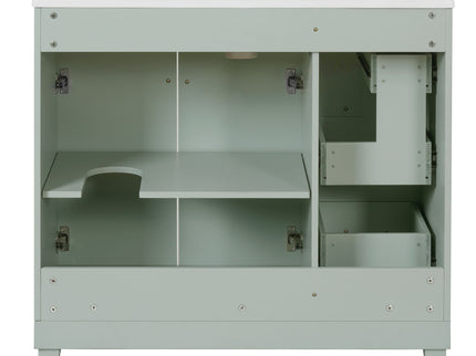 Bathroom Vanity With Sink, Soft Close Doors, Adjustable Shelves