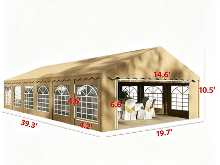 Outdoor Party Tent For Events - Brown