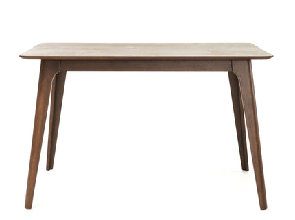 5 Piece Dining Set With Table And Upholstered Chairs - Light Beige / Walnut