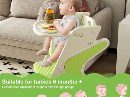 Multifunctional Growing Up Dining Chair With Adjustable Height And 5 Point Seat Belts