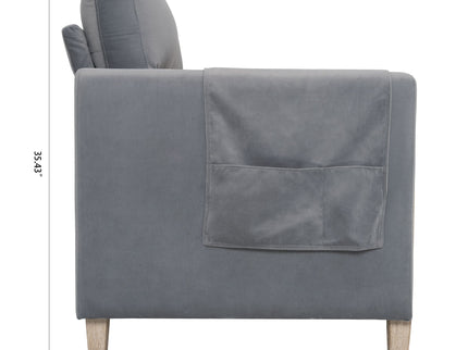 Comfortable Solid Wood Three-Seater Sofa, Soft Cushions, Durable And Long-Lasting, 79.5" Sofa Couch For Living Room