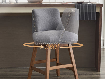 Upholstered Swivel Bar Stool