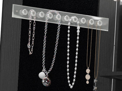 Swivel Jewelry Cabinet With Full Length Mirror