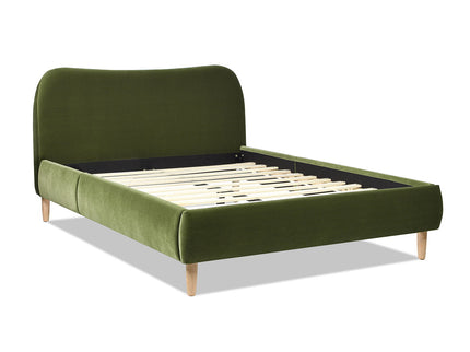 Roman - Curved Headboard Upholstered Platform Bed