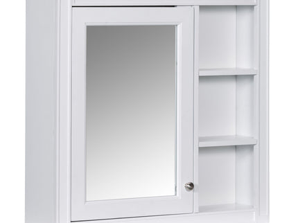 Wall Mounted Medicine Cabinet With Mirror And 3 Open Shelves
