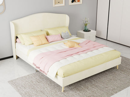 Upholstered Bed, Tufted Headboard, Comfortable Sleep