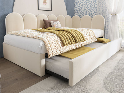 Upholstered Daybed With Pull-Out Bed