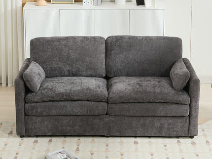 Cozy Upholstered Cushion Loveseat Sofa For Living Room