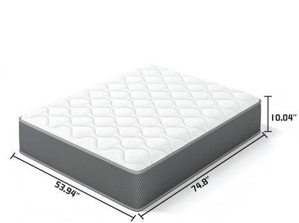 10" Hybrid Mattress With Individual Pocket Coils And Memory Foam