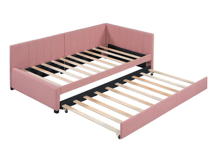 Upholstered Daybed, Sofa Bed Frame, No Box Spring Needed