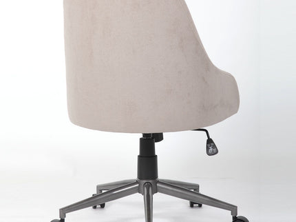 Ergonomic Office Enveloping Bucket Back Swivel Computer Chair - Beige