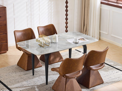 Modern Swivel Dining Chair With High Back