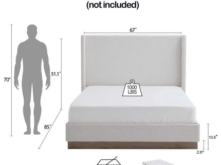 Hale - Upholstered Wingback Bed