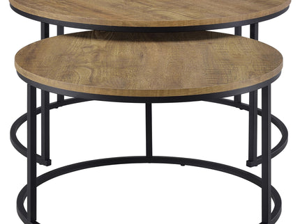 Arrize - 2 Piece Round Nesting Coffee Table Set - Mango Color