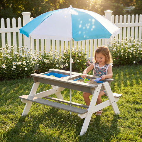Kids Picnic Table With Sand And Water Table Conversion