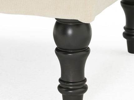 Lofton - Pillow Top Ottoman With Button Tufting - Cream